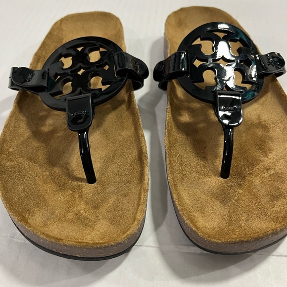 TORY BURCH PATENT LEATHER MILLER CLOUD SANDAL - Picture 4 of 16